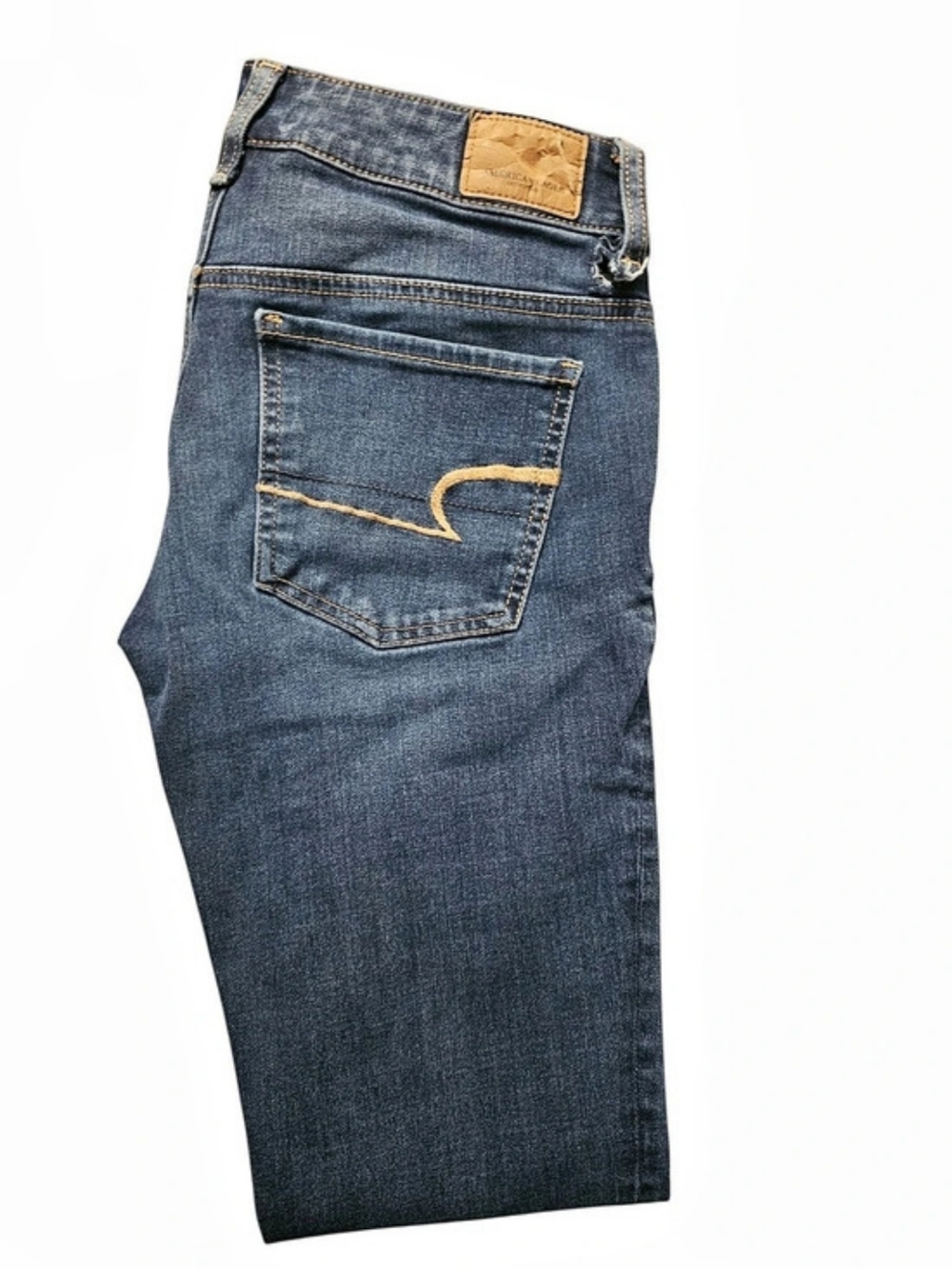 American Eagle Super Stretch Straight Leg Jeans Blue Size 2 Like New